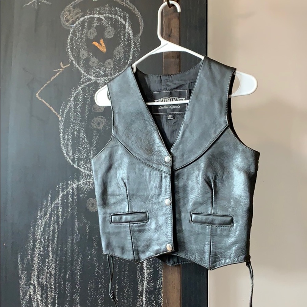 Leather vest